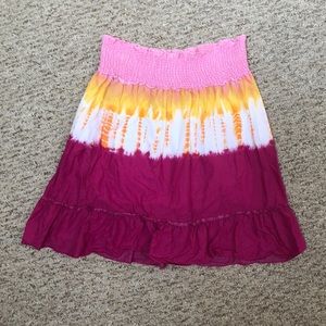 Pink and orange girls skirt size L 10/12